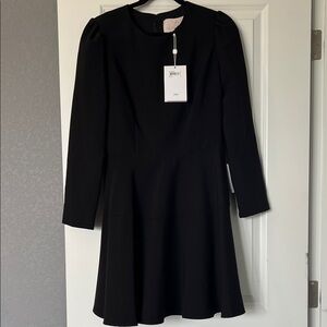 Gal Meets Glam Classic Black Long Sleeve Dress